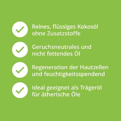 Sie sehen eine Packung Kokosöl flüssig pur & natürlich, Produktbild: 03 Kokosöl flüssig pur & natürlich, A-Nr.: 4615974 - 03