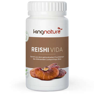 Sie sehen eine Packung Kingnature Reishi Vida, Produktbild: 01 Kingnature Reishi Vida, A-Nr.: 5296330 - 01