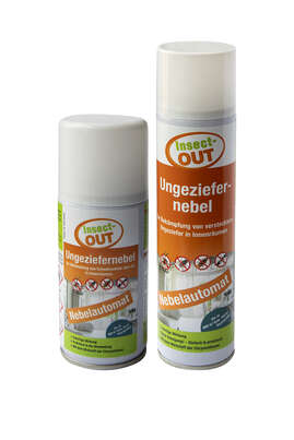 Sie sehen eine Packung Insect-OUT Ungeziefernebel 400ml, Produktbild: 04 Insect-OUT Ungeziefernebel 400ml, A-Nr.: 4607578 - 04