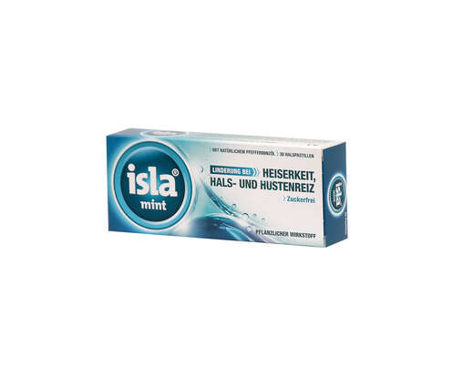 Sie sehen eine Packung isla mint Halspastillen 30 Stück, Produktbild: 01 isla mint Halspastillen 30 Stück, A-Nr.: 2694900 - 01