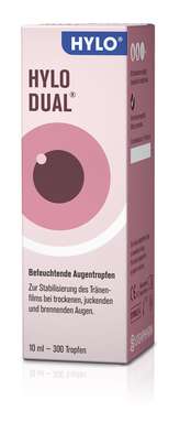 Sie sehen eine Packung Hylo-Dual Augentropfen, Produktbild: 01 Hylo-Dual Augentropfen, A-Nr.: 4897872 - 01