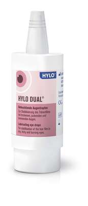 Sie sehen eine Packung Hylo-Dual Augentropfen, Produktbild: 03 Hylo-Dual Augentropfen, A-Nr.: 4897872 - 03