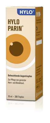 Sie sehen eine Packung Hylo-Parin Augentropfen 10ml, Produktbild: 01 Hylo-Parin Augentropfen 10ml, A-Nr.: 4113758 - 01