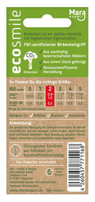 Sie sehen eine Packung ecosmile INTERDENTALBÜRSTEN ISO 2, mittelfein, Produktbild: 02 ecosmile INTERDENTALBÜRSTEN ISO 2, mittelfein, A-Nr.: 5678965 - 02