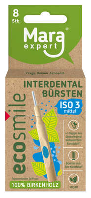 Sie sehen eine Packung ecosmile INTERDENTALBÜRSTEN ISO 3, mittel, Produktbild: 02 ecosmile INTERDENTALBÜRSTEN ISO 3, mittel, A-Nr.: 5678971 - 02