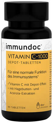 Sie sehen eine Packung immundoc® VITAMIN C-1000, Produktbild: 01 immundoc® VITAMIN C-1000, A-Nr.: 5374774 - 01