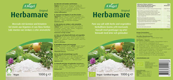 Sie sehen eine Packung A.Vogel Herbamare® Original, Bio, Produktbild: 02 A.Vogel Herbamare® Original, Bio, A-Nr.: 4838740 - 02
