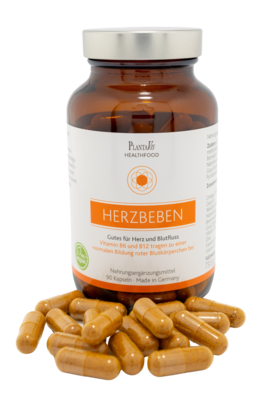 Sie sehen eine Packung HerzBeben, 90 Kapseln, Produktbild: 01 HerzBeben, 90 Kapseln, A-Nr.: 5682062 - 01