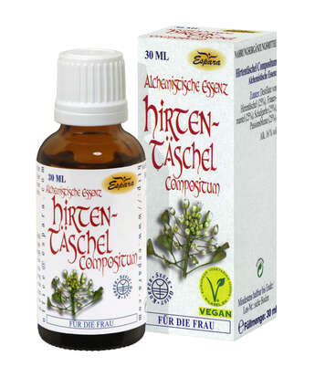 Sie sehen eine Packung Espara Hirtentäschel Compositum Alchemistische Essenz 30ml, Produktbild: 02 Espara Hirtentäschel Compositum Alchemistische Essenz 30ml, A-Nr.: 4040054 - 02