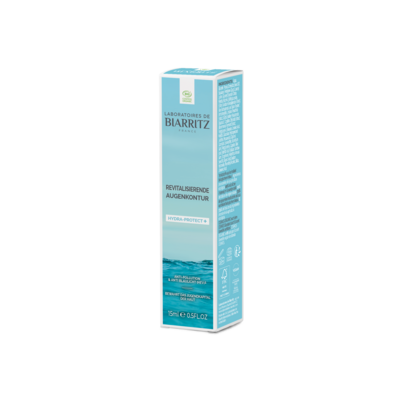 Sie sehen eine Packung Hydra-Protect + revitalisierende Augenkonturpflege LdB, Produktbild: 03 Hydra-Protect + revitalisierende Augenkonturpflege LdB, A-Nr.: 5571523 - 03