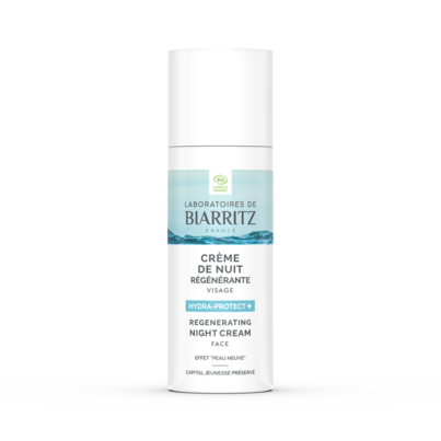 Sie sehen eine Packung Hydra-Protect + regenerierende Nachtcreme Gesicht LdB, Produktbild: 01 Hydra-Protect + regenerierende Nachtcreme Gesicht LdB, A-Nr.: 5571546 - 01