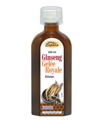 Sie sehen eine Packung Espara Ginseng-Gelèe Royale Elixier, Produktbild: 01 Espara Ginseng-Gelèe Royale Elixier, A-Nr.: 4738719 - 01