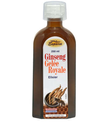 Sie sehen eine Packung Espara Ginseng-Gelèe Royale Elixier, Produktbild: 02 Espara Ginseng-Gelèe Royale Elixier, A-Nr.: 4738719 - 02