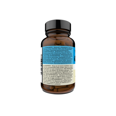 Sie sehen eine Packung Glutathion liposomal Kapseln Y+E, Produktbild: 02 Glutathion liposomal Kapseln Y+E, A-Nr.: 5391330 - 02