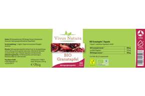 Bio Granatapfel Kapseln, A-Nr.: 5758813 - 01