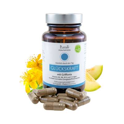 Sie sehen eine Packung GlücksKraft mit Griffonia, Produktbild: 02 GlücksKraft mit Griffonia, A-Nr.: 5779235 - 02
