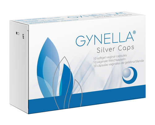 Sie sehen eine Packung Gynella Silver Caps, Produktbild: 02 Gynella Silver Caps, A-Nr.: 4828718 - 02
