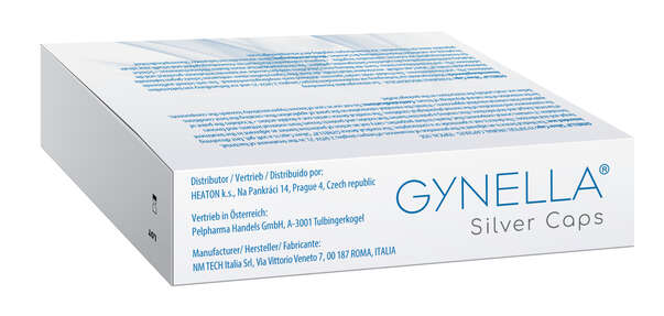Sie sehen eine Packung Gynella Silver Caps, Produktbild: 03 Gynella Silver Caps, A-Nr.: 4828718 - 03