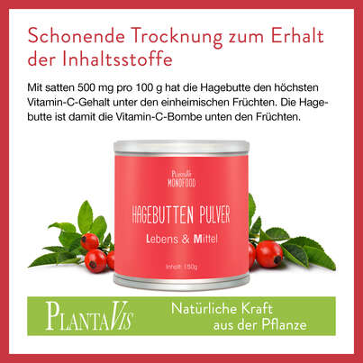 Sie sehen eine Packung Hagebutte Pulver 150g, Produktbild: 03 Hagebutte Pulver 150g, A-Nr.: 4545357 - 03