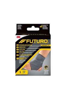 Sie sehen eine Packung FUTURO™ Comfort Fit Sprunggelenk-Bandage 04037, Anpassbar (17.8 cm – 29.2 cm), Produktbild: 01 FUTURO™ Comfort Fit Sprunggelenk-Bandage 04037, Anpassbar (17.8 cm – 29.2 cm), A-Nr.: 5684084 - 01