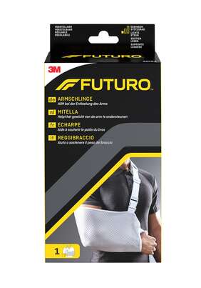 Sie sehen eine Packung FUTURO™ Armschlinge, Verstellbar, Produktbild: 01 FUTURO™ Armschlinge, Verstellbar, A-Nr.: 5615143 - 01