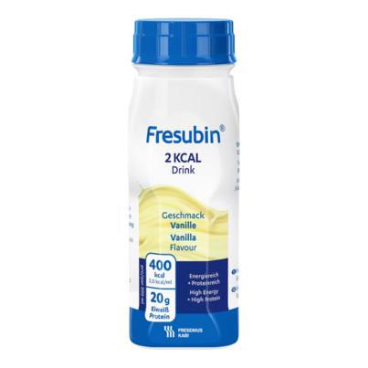 Sie sehen eine Packung Fresubin® 2 kcal Drink Vanille, Produktbild: 01 Fresubin® 2 kcal Drink Vanille, A-Nr.: 3280945 - 01