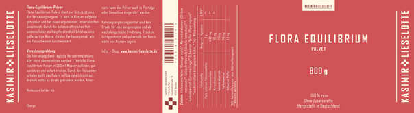 Sie sehen eine Packung Kasimir + Lieselotte Flora Equilibrium Pulver 800 g, Produktbild: 02 Kasimir + Lieselotte Flora Equilibrium Pulver 800 g, A-Nr.: 5176620 - 02