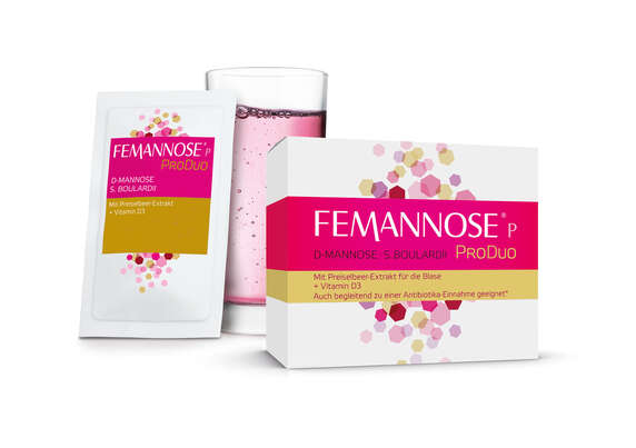 Sie sehen eine Packung FEMANNOSE®P ProDuo, Produktbild: 01 FEMANNOSE®P ProDuo, A-Nr.: 5583360 - 01