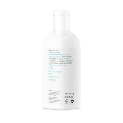 Sie sehen eine Packung Eubos Sensitiv Lotion Dermo Protectiv, Produktbild: 02 Eubos Sensitiv Lotion Dermo Protectiv, A-Nr.: 2490149 - 02