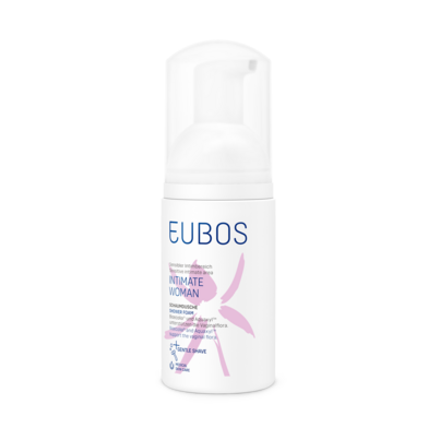 Sie sehen eine Packung Eubos Intimate Care Woman Schaumdusche, Produktbild: 02 Eubos Intimate Care Woman Schaumdusche, A-Nr.: 5172295 - 02