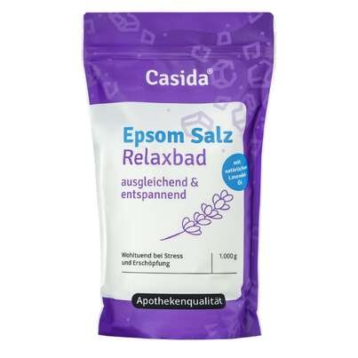 Sie sehen eine Packung Epsom Salz Relaxbad, Produktbild: 01 Epsom Salz Relaxbad, A-Nr.: 4615951 - 01