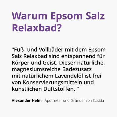 Sie sehen eine Packung Epsom Salz Relaxbad, Produktbild: 02 Epsom Salz Relaxbad, A-Nr.: 4615951 - 02