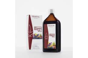 DRAPAL EISENVIT ist ein Nahrungsergänzungsmittel mit Eisen, Vitamin C und B-Vitaminen. Natürlich alkoholfrei., A-Nr.: 5597592 - 01