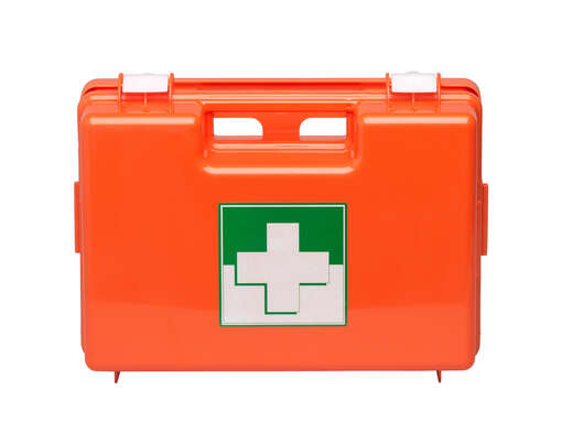 Sie sehen eine Packung Erste Hilfe Behälter leer 32x23x13cm, Produktbild: 03 Erste Hilfe Behälter leer 32x23x13cm, A-Nr.: 3252601 - 03