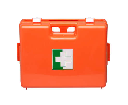 Sie sehen eine Packung Erste Hilfe Behälter leer 41,5x31,5x15cm, Produktbild: 03 Erste Hilfe Behälter leer 41,5x31,5x15cm, A-Nr.: 3252618 - 03