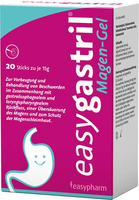 Sie sehen eine Packung easygastril Magen-Gel, Produktbild: 01 easygastril Magen-Gel, A-Nr.: 5038711 - 01