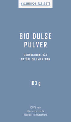 Sie sehen eine Packung Kasimir + Lieselotte Bio Dulse Pulver, Produktbild: 02 Kasimir + Lieselotte Bio Dulse Pulver, A-Nr.: 5616622 - 02
