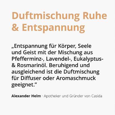 Sie sehen eine Packung Duftmischung Ruhe & Entspannung, Produktbild: 03 Duftmischung Ruhe & Entspannung, A-Nr.: 5595050 - 03