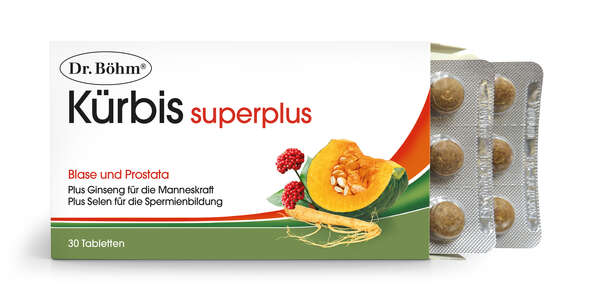 Sie sehen eine Packung Dr. Böhm Kürbis superplus, Produktbild: 02 Dr. Böhm Kürbis superplus, A-Nr.: 2287394 - 02