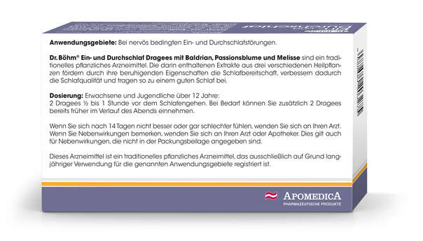 Dr. Böhm Ein- und Durchschlaf Dragees, A-Nr.: 4203272 - 03