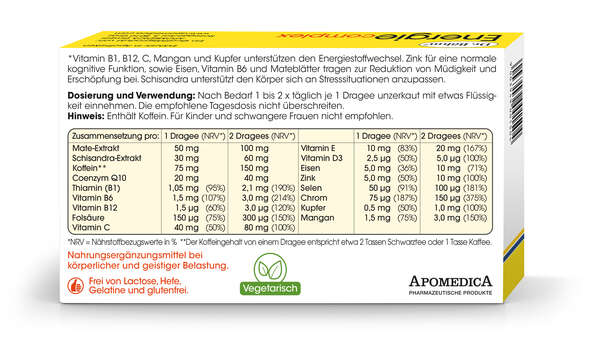 Sie sehen eine Packung Dr. Böhm Energie complex Dragees, Produktbild: 03 Dr. Böhm Energie complex Dragees, A-Nr.: 3440165 - 03