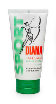 Sie sehen eine Packung Diana Balsam mit Menthol Tube, Produktbild: 03 Diana Balsam mit Menthol Tube, A-Nr.: 2340013 - 03