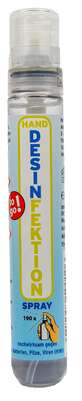 Sie sehen eine Packung DESIN Handdesinfektionsspray, Produktbild: 01 DESIN Handdesinfektionsspray, A-Nr.: 3335296 - 01