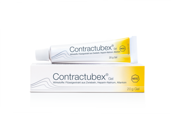 Sie sehen eine Packung Contractubex Gel 20g, Produktbild: 01 Contractubex Gel 20g, A-Nr.: 0622084 - 01