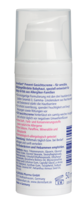 Sie sehen eine Packung Dermifant® Prevent Gesichtscreme 50ml, Produktbild: 01 Dermifant® Prevent Gesichtscreme 50ml, A-Nr.: 5585979 - 01