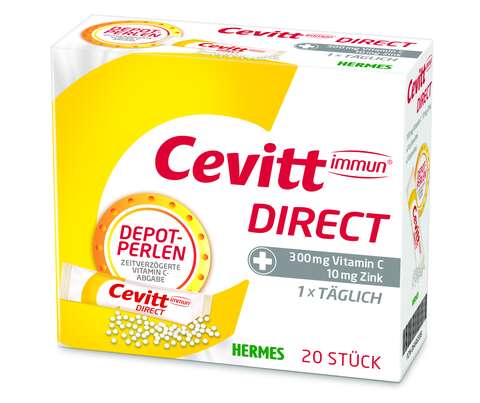 Sie sehen eine Packung Cevitt® immun Direct 20ST, Produktbild: 01 Cevitt® immun Direct 20ST, A-Nr.: 3864445 - 01