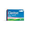 Sie sehen eine Packung Clarityn® 10 mg - Tabletten, Produktbild: 01 Clarityn® 10 mg - Tabletten, A-Nr.: 1253884 - 01