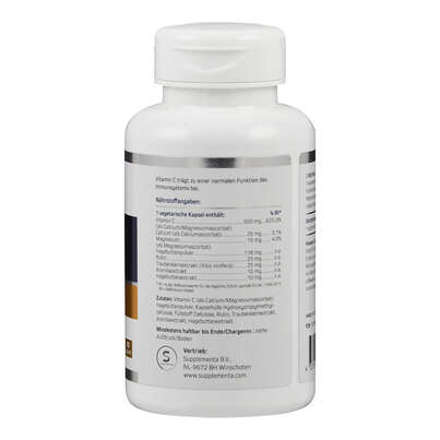 Supplementa C-500 Plus gepuffert Kapseln, A-Nr.: 5596807 - 02