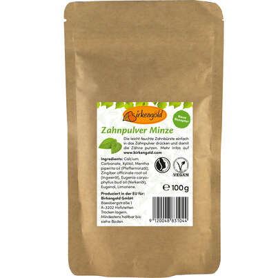 Birkengold Zahnpulver Minze, A-Nr.: 5160263 - 02