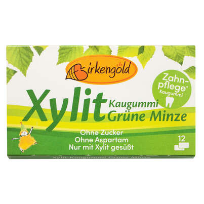 Birkengold Kaugummi Grüne Minze, A-Nr.: 5160300 - 02